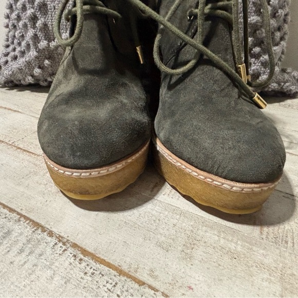 ❤️Tory Burch Vicki Olive Wedge Booties-Sz 10.5 - Picture 5 of 5